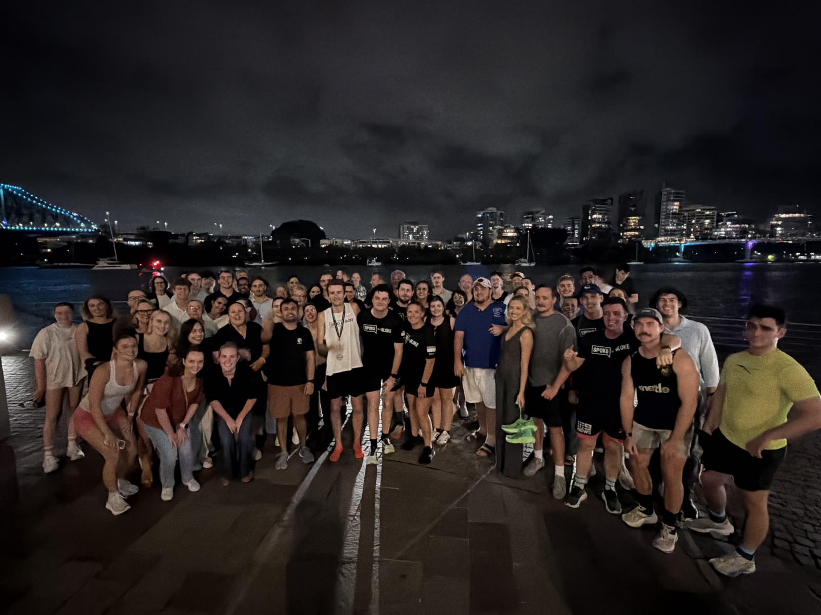 Group of men at a Challenge for a Bloke night event, Spoke to a Bloke