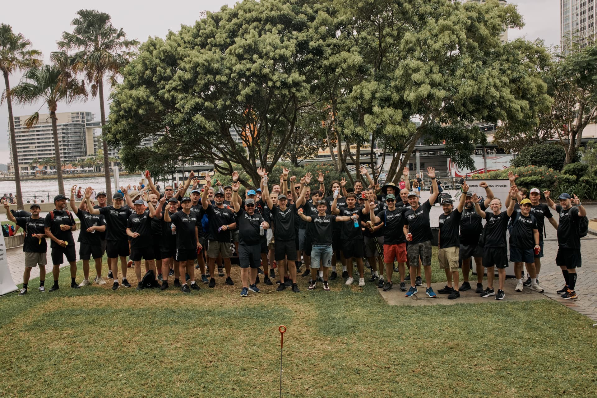 Men completing a Challenge for a Bloke fundraising challenge, Spoke to a Bloke