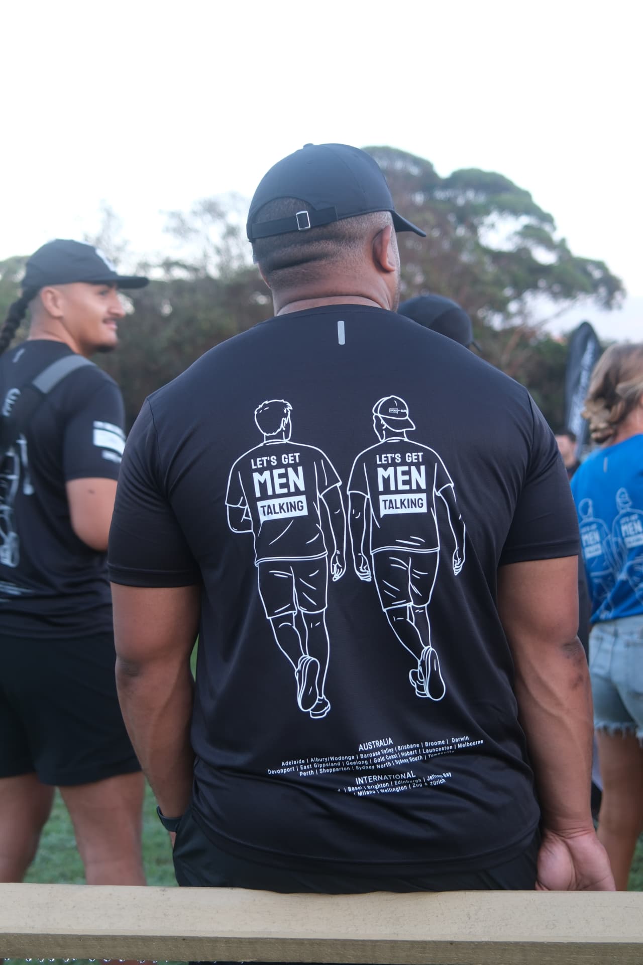 Spoke to a Bloke walkers and community partners together at a Walk for a Bloke event